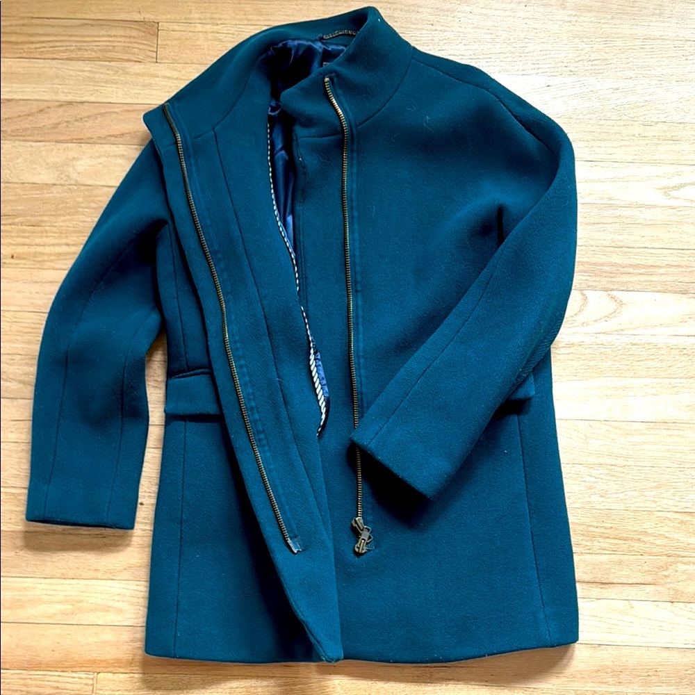 JCrew Cocoon Coat in Italian Stadium Cloth Size 10